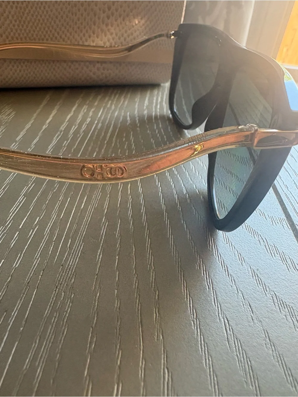 Jimmy Choo Oversized Sunglasses - Classic Shield Style